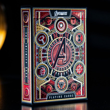 Jeu de cartes Avengers Version Rouge de Theory11 design Marvel