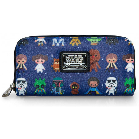 Cartera Billetera Star Wars Personajes Kawaii