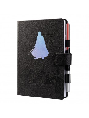 Carnet A5 Star Wars noir avec stylo Dark Vador
