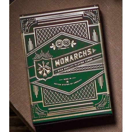 Baraja de cartas Monarch Green de Theory 11