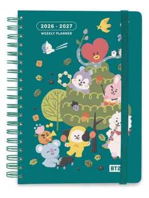Agenda scolaire BT21 2026/2027 A5 avec personnages