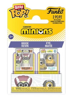 Figurines Minions Bitty POP! Bride Kevin et Eye, Matie