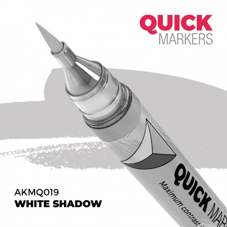 Marcador branco QUICK MARKERS White Shadow