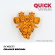 Rotulador Quick Marker naranja marrón punta pincel para miniaturas
