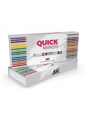Boîte de Quick Markers avec couleurs variées