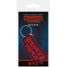 Keychain en caoutchouc des Choses étranges Logo