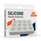 Paleta de silicone com 12 cavidades para tinta acrílica