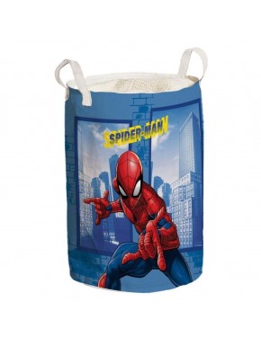 Cesto de ropa azul Spiderman Marvel 50x32 cm