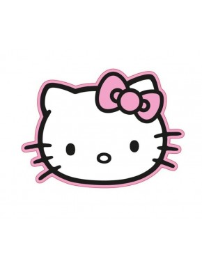 Cojín tridimensional de Hello Kitty con lazo rosa