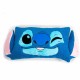 Cojín 3D azul de Lilo y Stitch estilo Sherpa