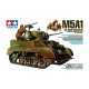 Set de tanque ligero M5A1 y figuras a escala 1/35 de Tamiya