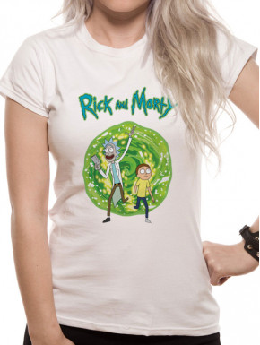 Camiseta Chica Rick y Morty Portal