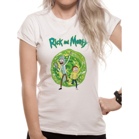 Camiseta Chica Rick y Morty Portal