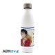 Bouteille isotherme métallique blanche de Luffy de One Piece