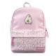 Mochila rosa Moomin com ilustrações e zíper