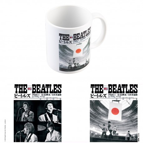 Taza de cerámica con imagen de The Beatles en Budokan Hall