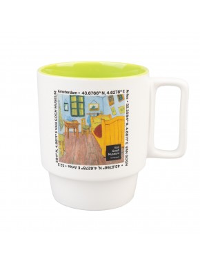 Caneca de cerâmica Van Gogh Museum com design artístico