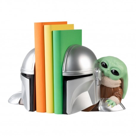 Sujetalibros Star Wars con Mandalorian y Grogu