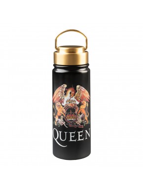 Botella metálica Queen negra 550ml