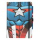 Caderno A5 Capitão América com caneta Marvel