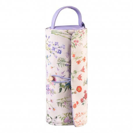 Trousse enroulable florale Wild Flowers cylindrique