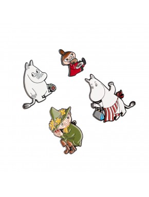 Ensemble de quatre pins avec personnages Moomin