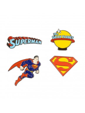 Ensemble de 4 pins Superman DC Comics