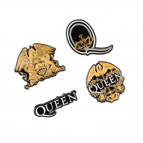 Ensemble de 4 pins Queen avec designs émaillés