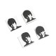 Ensemble de pin's The Beatles en noir et blanc