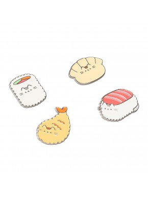 Pins Pusheen avec design sushi