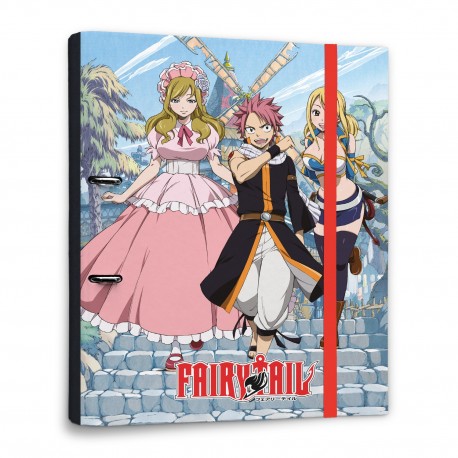 Carpeta de anillas Fairy Tail con personajes del anime