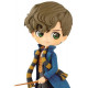 Figura Newt Scamander Animales Fantásticos Bandai Q Posket 15 cm
