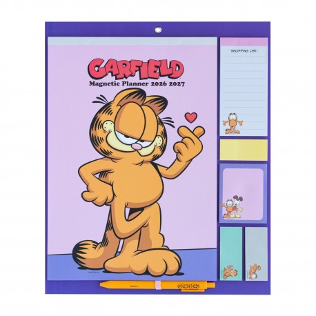 Planner mensal magnético Garfield 2026/2027