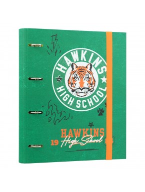 Carpeta verde de Hawkins High School de Stranger Things