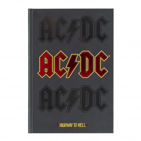 Cuaderno Premium A5 AC/DC tapa dura
