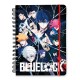 Carnet A5 Blue Lock avec couverture rigide et design de personnages