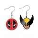 Brincos Marvel de Deadpool e Wolverine