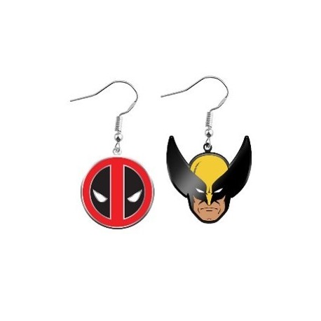 Brincos Marvel de Deadpool e Wolverine