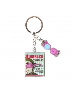 Llavero de Luna Lovegood con diseño de The Quibbler.