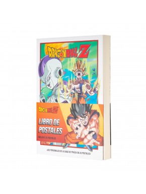 Livre de cartes postales Dragon Ball Z avec 25 designs.