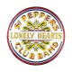 Ímã redondo dos Beatles com design Sgt. Pepper's