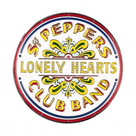 Ímã redondo dos Beatles com design Sgt. Pepper's