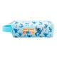 Trousse bleue Disney Stitch avec fermeture éclair et poignée