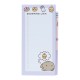 Notas magnéticas Pusheen com lápis correspondente