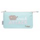 Estuche Pusheen azul con diseño snack attack