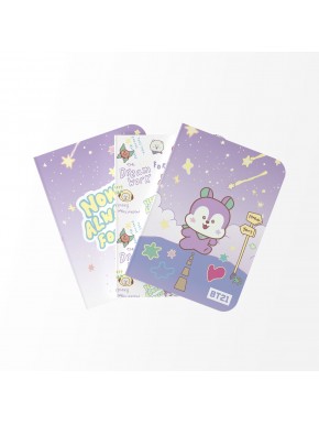 Pack de 3 carnets A6 BT21 The Journey Mang designs divers