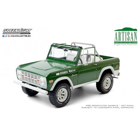 Réplica a escala Ford Bronco Buster 1969 verde 1/18