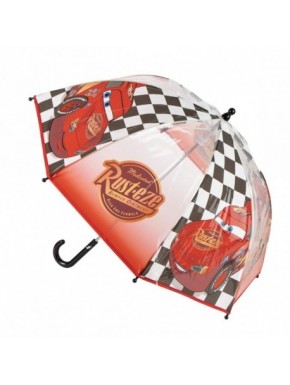 Parapluie manuel rouge Cars avec Flash McQueen