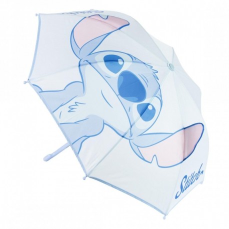 Guarda-chuva azul claro do Stitch com design de orelhas grandes