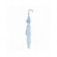 Guarda-chuva azul claro do Stitch com design de orelhas grandes